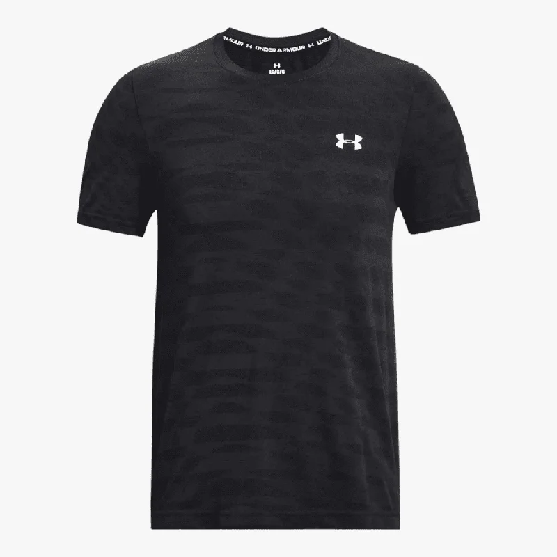 Under Armour Mens Seamless Novelty Tech Short Sleeve Tee Black