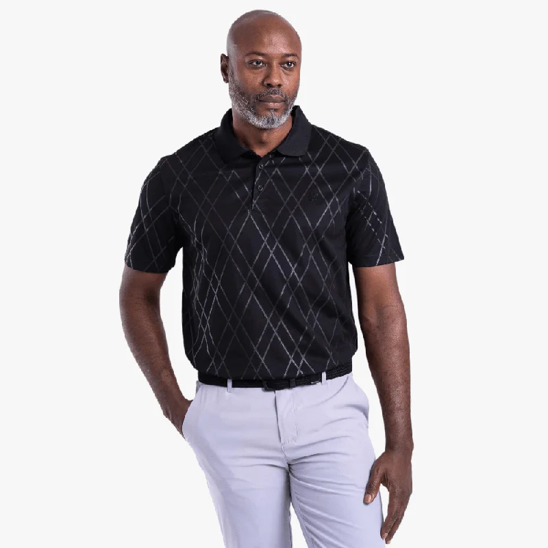 Pringle Mens Justin Short Sleeve Golfer Black