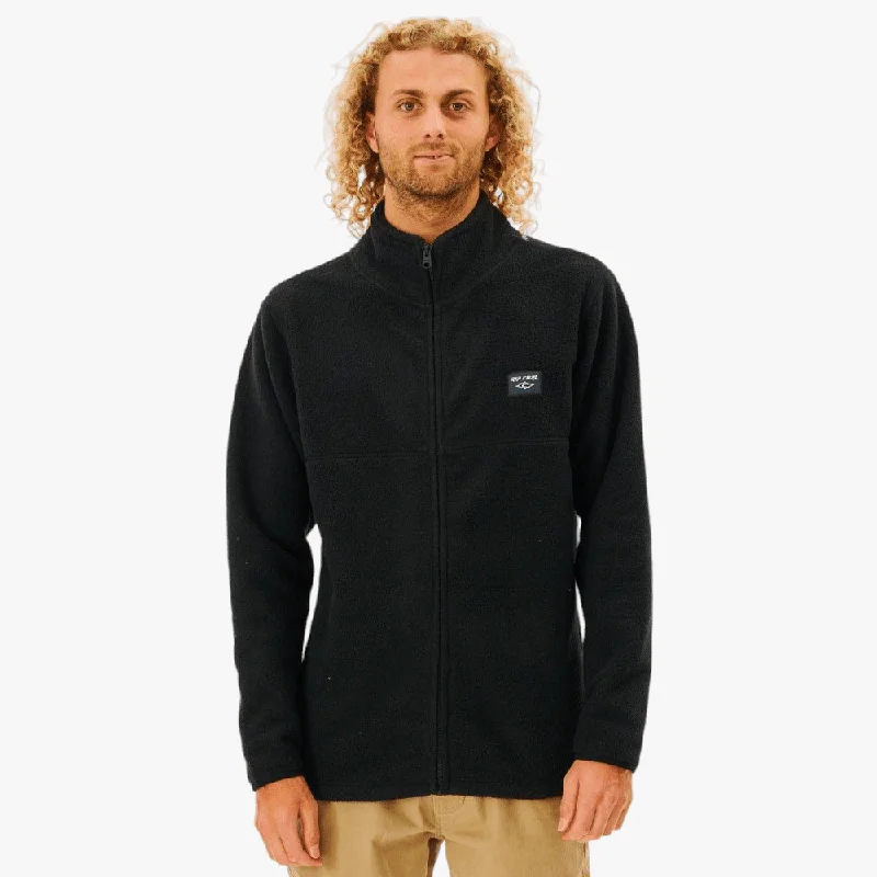 Ripcurl Mens Rincon Zip Crew Polar Fleece Jacket Black