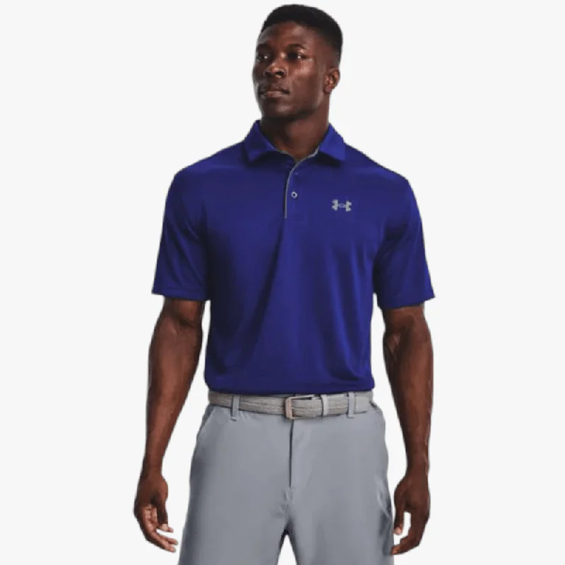 Under Armour Mens Tech Short Sleeve Golfer 456 Blue