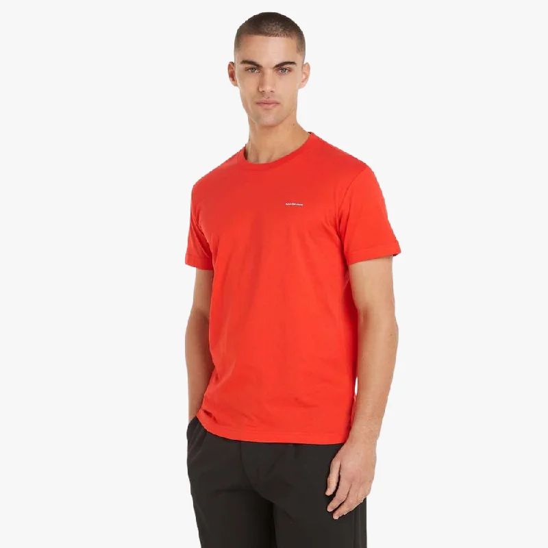 Calvin Klein Mens Institutional Short Sleeve Tee Red