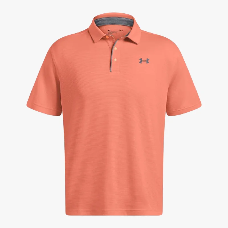 Under Armour Mens Tech Short Sleeve Golfer 897 Peach