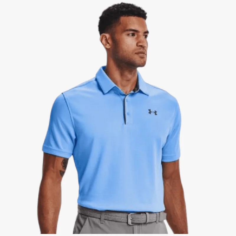 Under Armour Mens Tech Short Sleeve Golfer 469 Blue