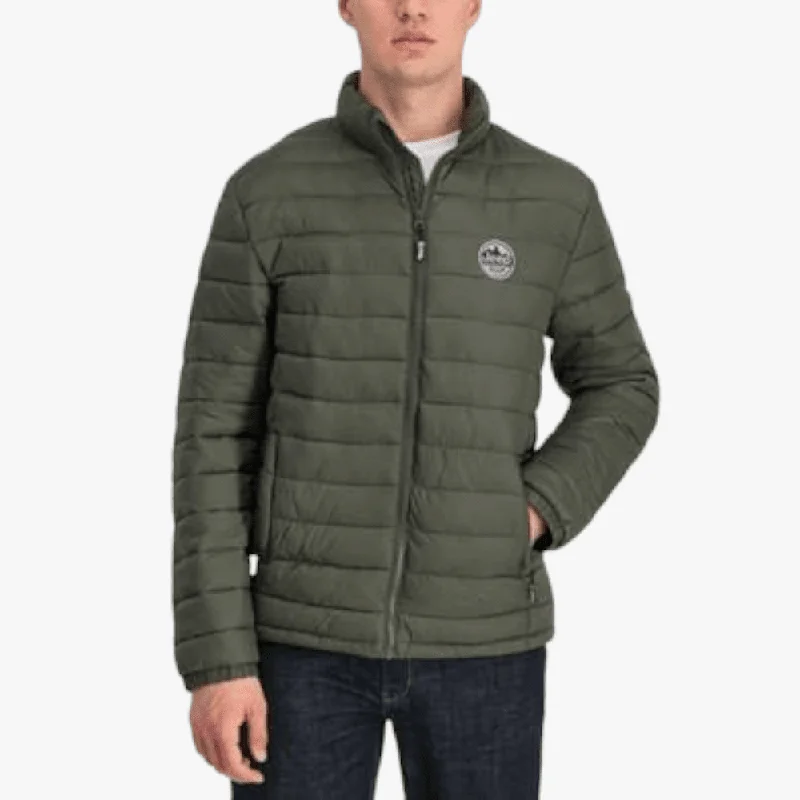 Jeep Mens Core Puffer Jacket Jungle Green