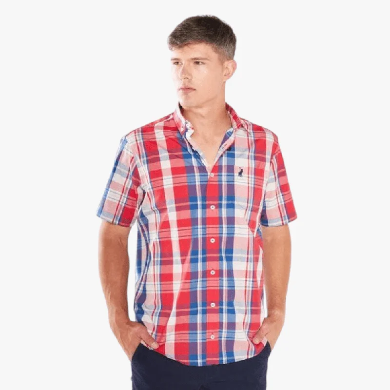 Polo Mens Weekender Short Sleeve Shirt Red