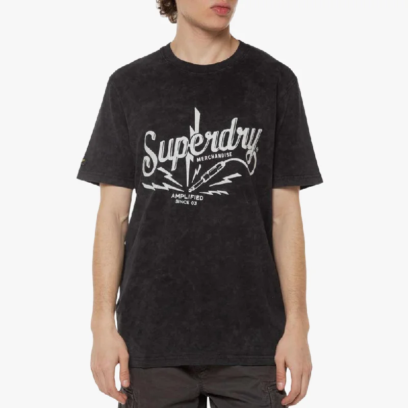 Superdry Mens Vintage Merch Store Short Sleeve Tee Black