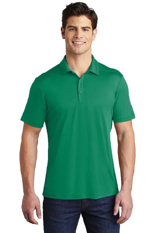 Sport-Tek Mens Moisture Wicking Short Sleeve Polo Shirt - Kelly Green