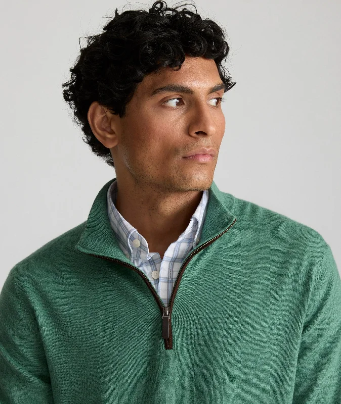 Merino Wool Quarter-Zip Sweater