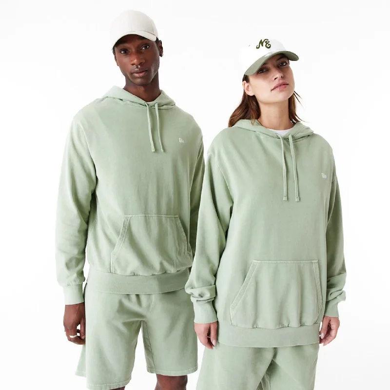 New Era Washed Green Oversized Pullover Hoodie