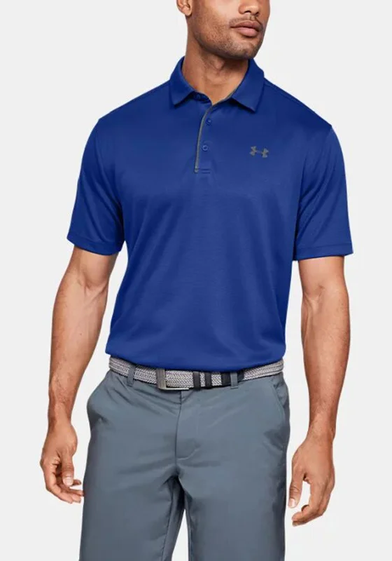 Under Armour Mens Tech Polo Shirt, Blue