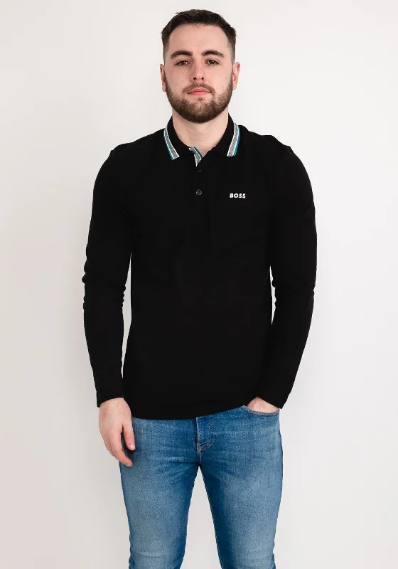 Hugo Boss Long Sleeved Polo, Black