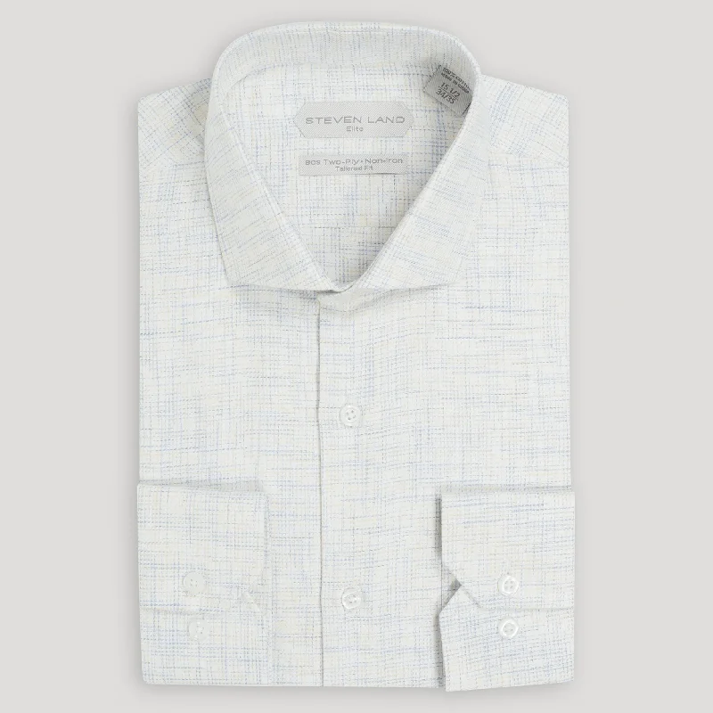 The Colm Dress Shirt | Semi Spread Collar | Mitered Barrel Cuff