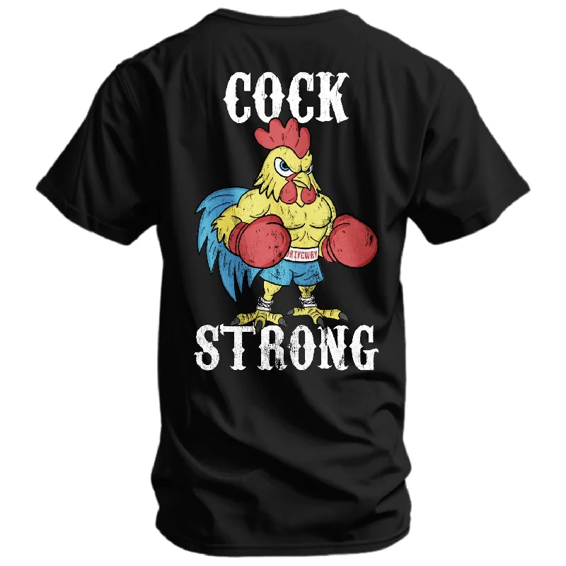 Cock Strong Boxing Chicken Men's T-Shirt