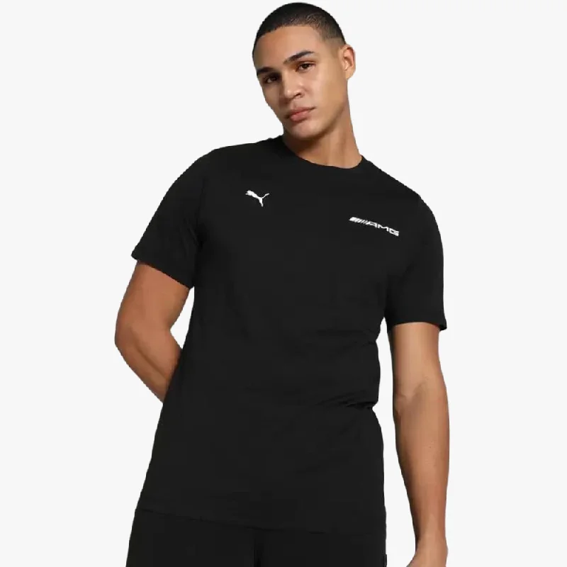 Puma Mens Amg Logo Short Sleeve Tee Black