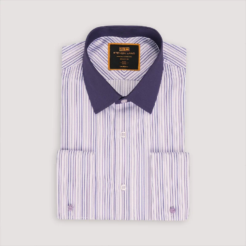 The Contrast Dress Shirt | Classic Collar | French Cuff | 100% Cotton