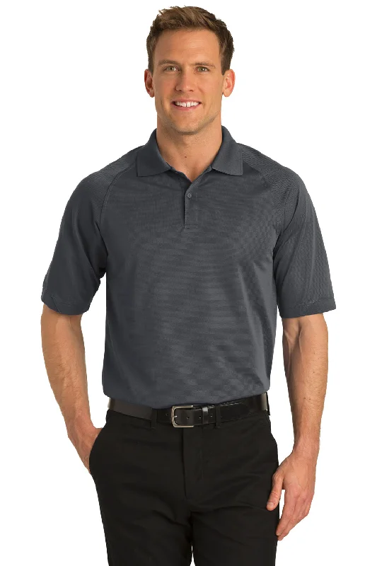 Port Authority Mens Dry Zone Moisture Wicking Short Sleeve Polo Shirt - Iron Grey