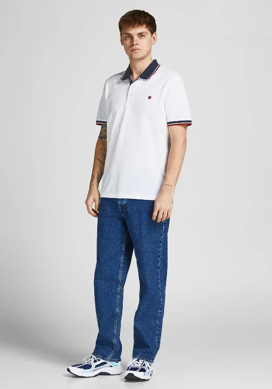 Jack & Jones Pique Polo Shirt, Cloud Dancer