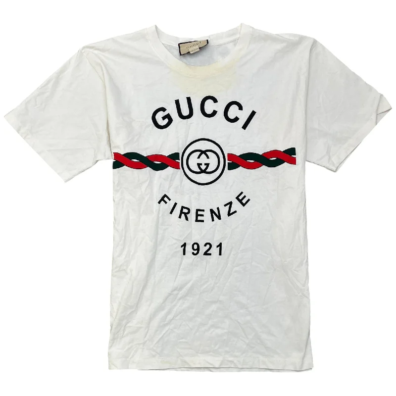 Men's Firenze 1921 Logo T-Shirt White Size L