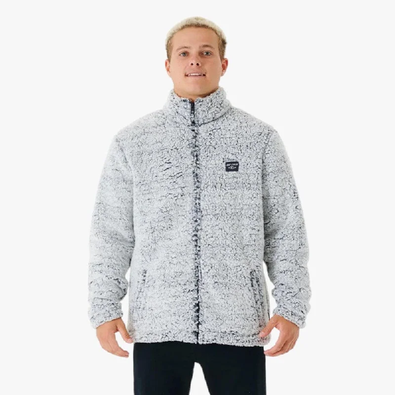 Ripcurl Mens Dark N Stormy Polar Fleece Jacket Dark Grey