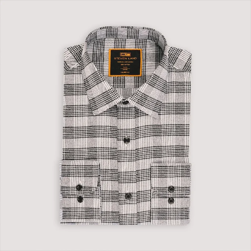 The Parc Dress Shirt | Classic Collar | Adjustable Rounded Barrel Cuff | 100% Cotton