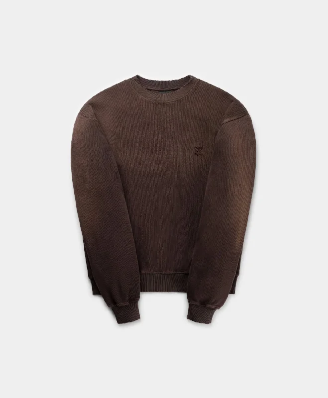 Syrup Brown Oversized Rodell Sweater