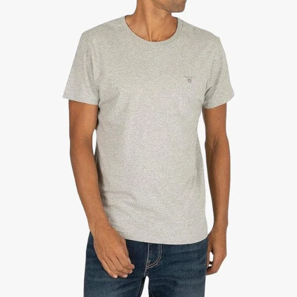 Gant Men's Original Fit Short Sleeve Tee 94 Grey