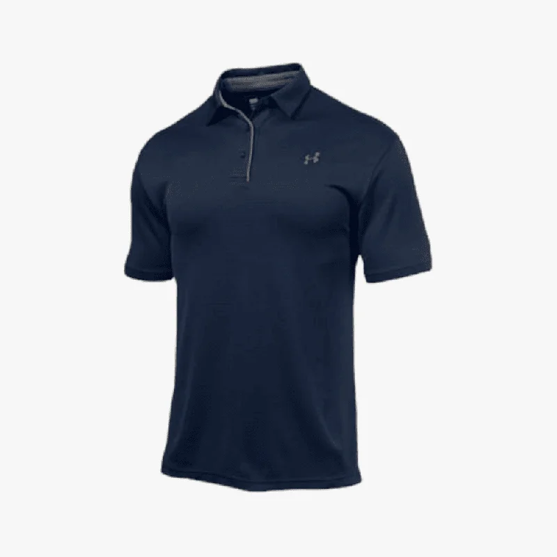 Under Armour Mens Tech Short Sleeve Golfer 410 Navy