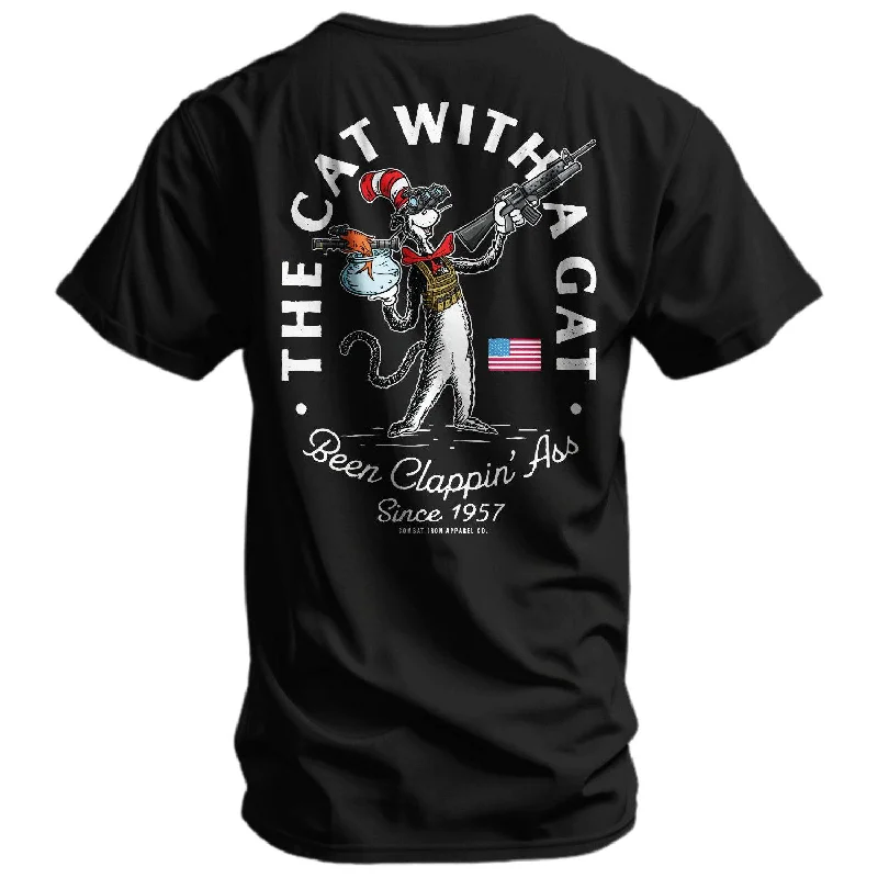 The Cat With A Gat Remix Men's T-Shirt