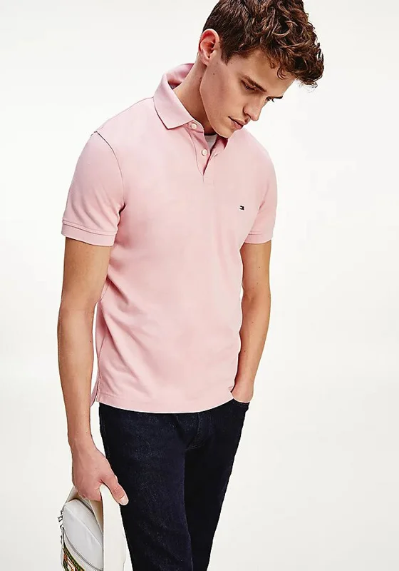 Tommy Hilfiger Organic 1985 Polo Shirt, Glacier Pink