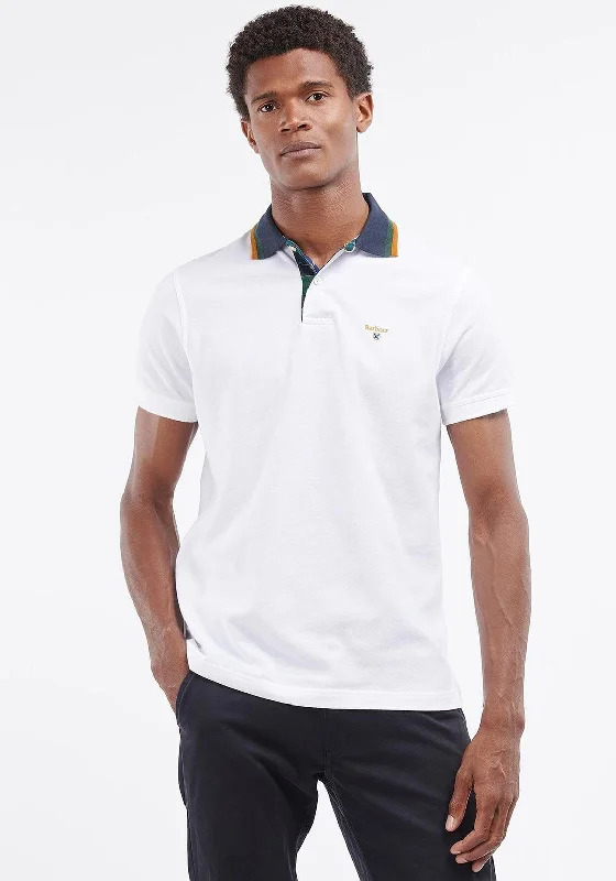 Barbour Prep Tipped Polo Shirt, White