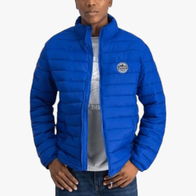 Jeep Mens Core Puffer Jacket Lazuli Blue