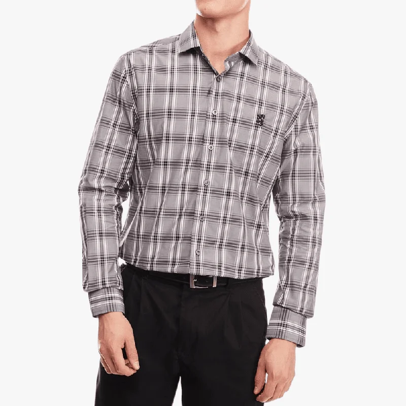 Pringle Mens Core Tailored Long Sleeve Shirt Check