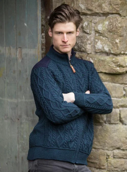 Aran - Men's Boyne Sweater - Sherwood