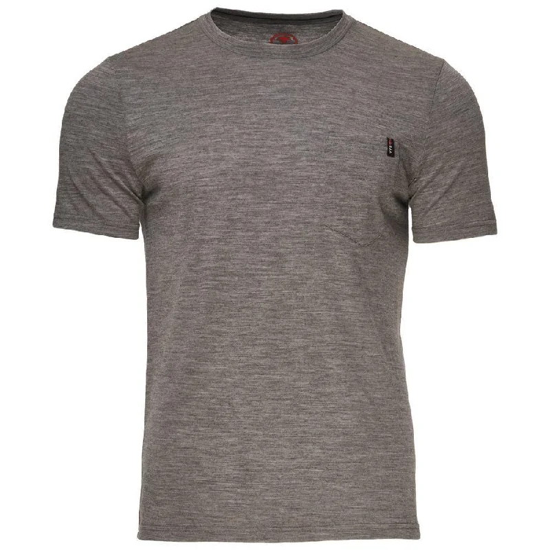 Mens Merino 150 Pocket Tee (Charcoal)