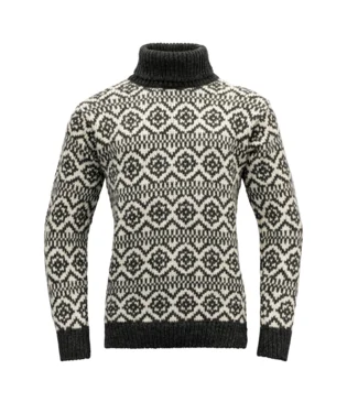 Devold - Hoddevik Wool High Neck Sweater - Anthracite