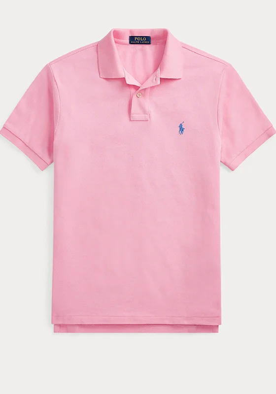 Ralph Lauren Mens Classic Slim Polo Shirt, Pink