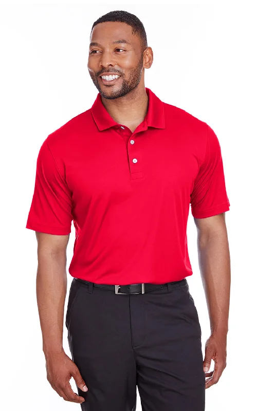 Puma Mens Icon Performance Moisture Wicking Short Sleeve Polo Shirt - High Risk Red