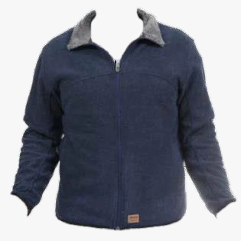 Sterling Mens Waffel Sherpa Lined Jacket 38 Navy Grey