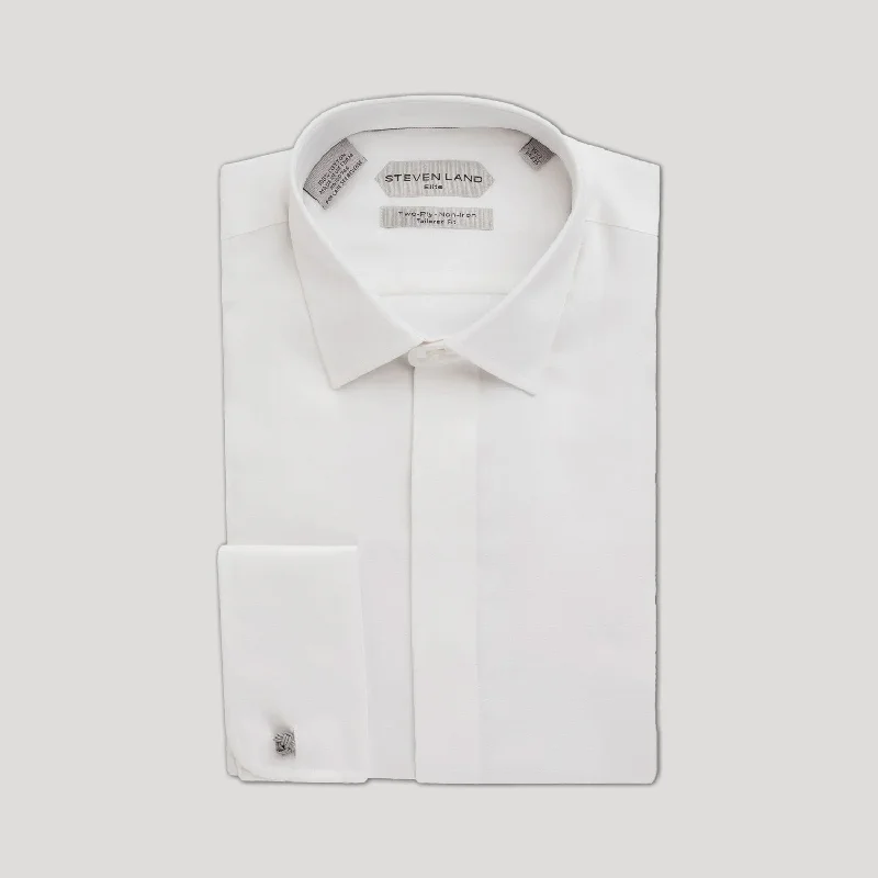 The Finley Dress Shirt | French Cuff & Point Collar | Pearl