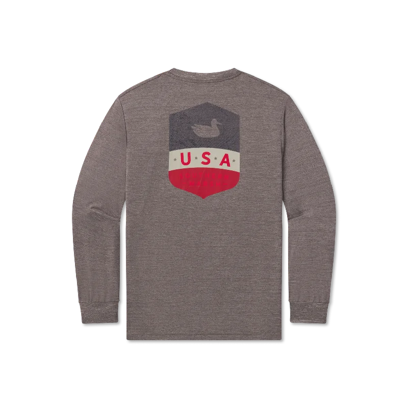 FieldTec™ Heathered Performance Tee - Liberty - Long Sleeve