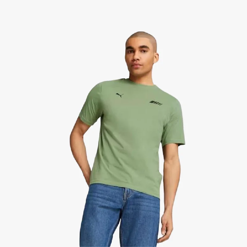 Puma Mens Amg Logo Short Sleeve Tee Dusty Green