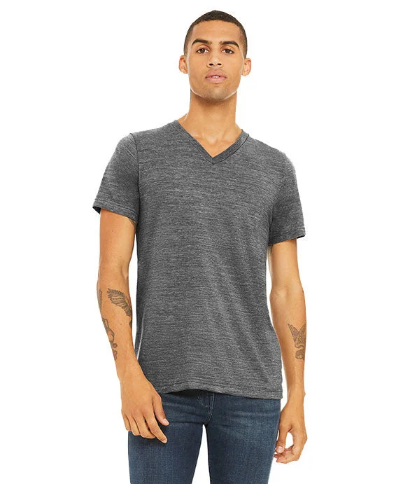 3655C - Bella + Canvas Unisex Textured Jersey V-Neck T-Shirt