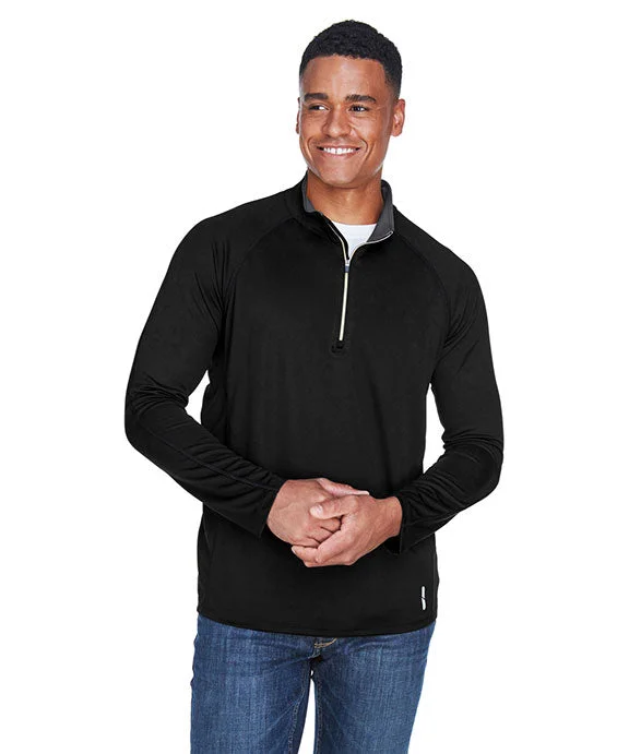 88187 - North End Mens Radar Quarter-Zip Performance Long-Sleeve Top