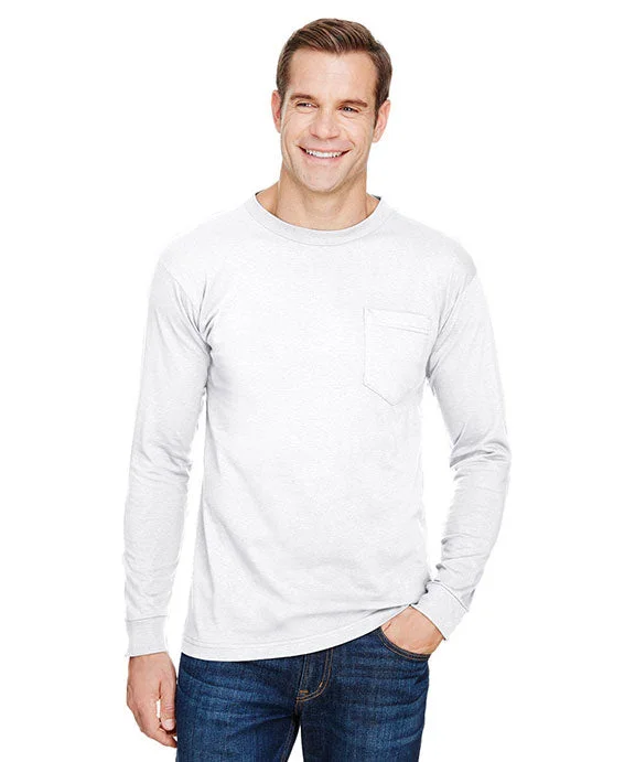 BA3055 - Bayside Unisex Union-Made Long-Sleeve Pocket Crew T-Shirt