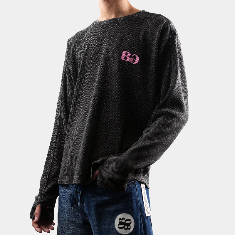 BLACK WASH FULL SLEEVE T- SHIRT