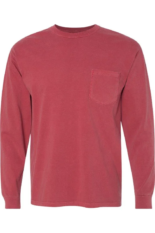 Comfort Colors Garment-Dyed Heavyweight Long Sleeve Pocket T-Shirt