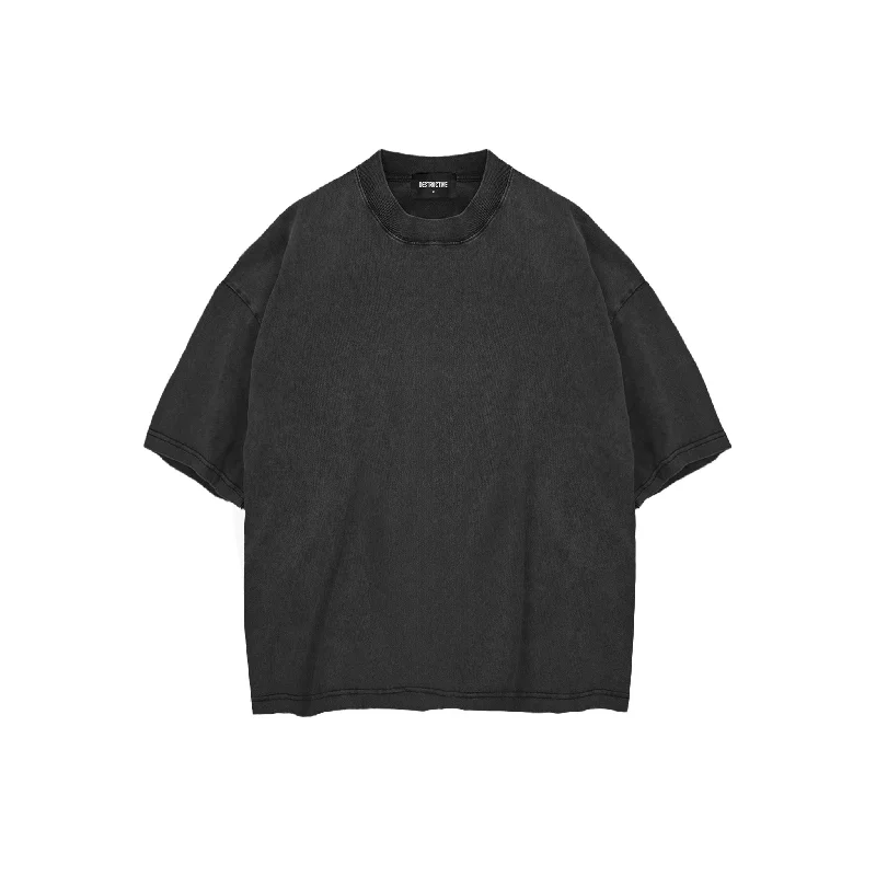 Cropped T-Shirt - Vintage Black