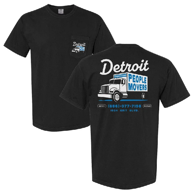 Detroit People Movers Pocket Tee