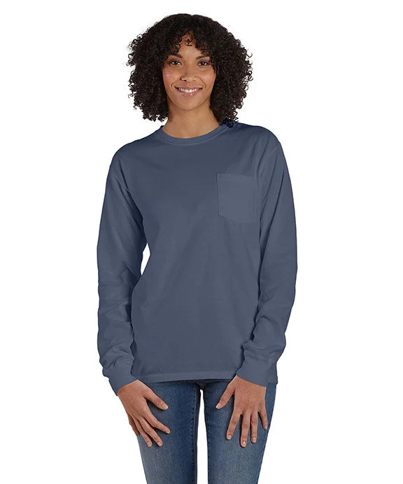 GDH250 - ComfortWash by Hanes Unisex Garment-Dyed Long-Sleeve T-Shirt with Pocket