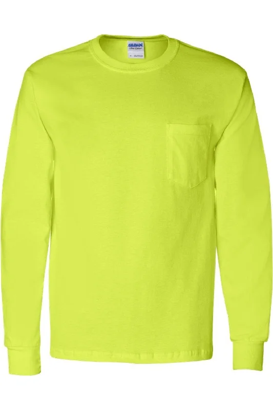 Gildan Ultra Cotton Long Sleeve Pocket T-Shirt